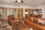Upscale Living Room - 2 Bedroom Ski-In Condo - Chateaux DuMont - Keystone CO